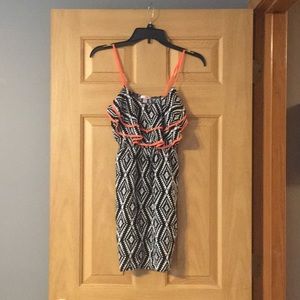 Black and white summer dress